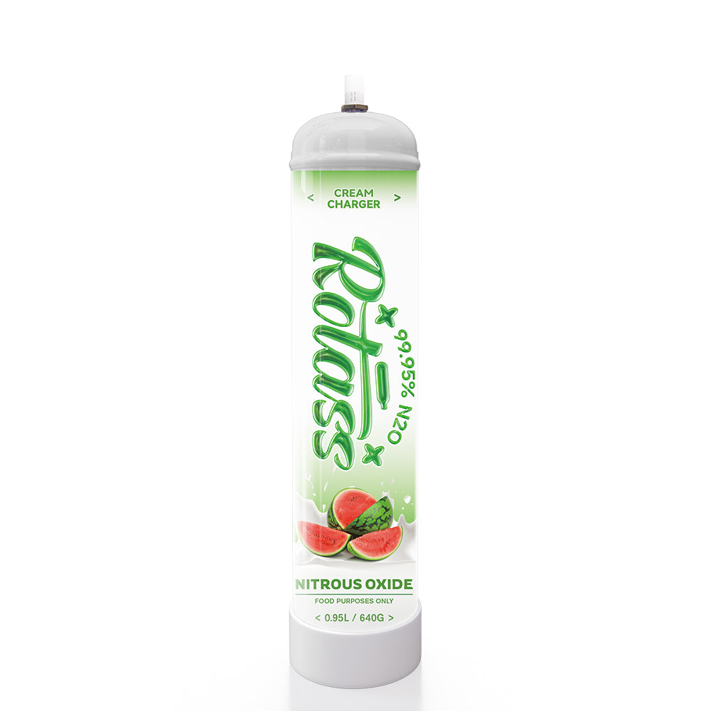 Rotass Flavor Nitrous Oxide Tank Whipped Cream Cylinders 0.95L 99.95% Pure N2O Tank 640G Whipped Cream Cartridges(6 Cylinders)