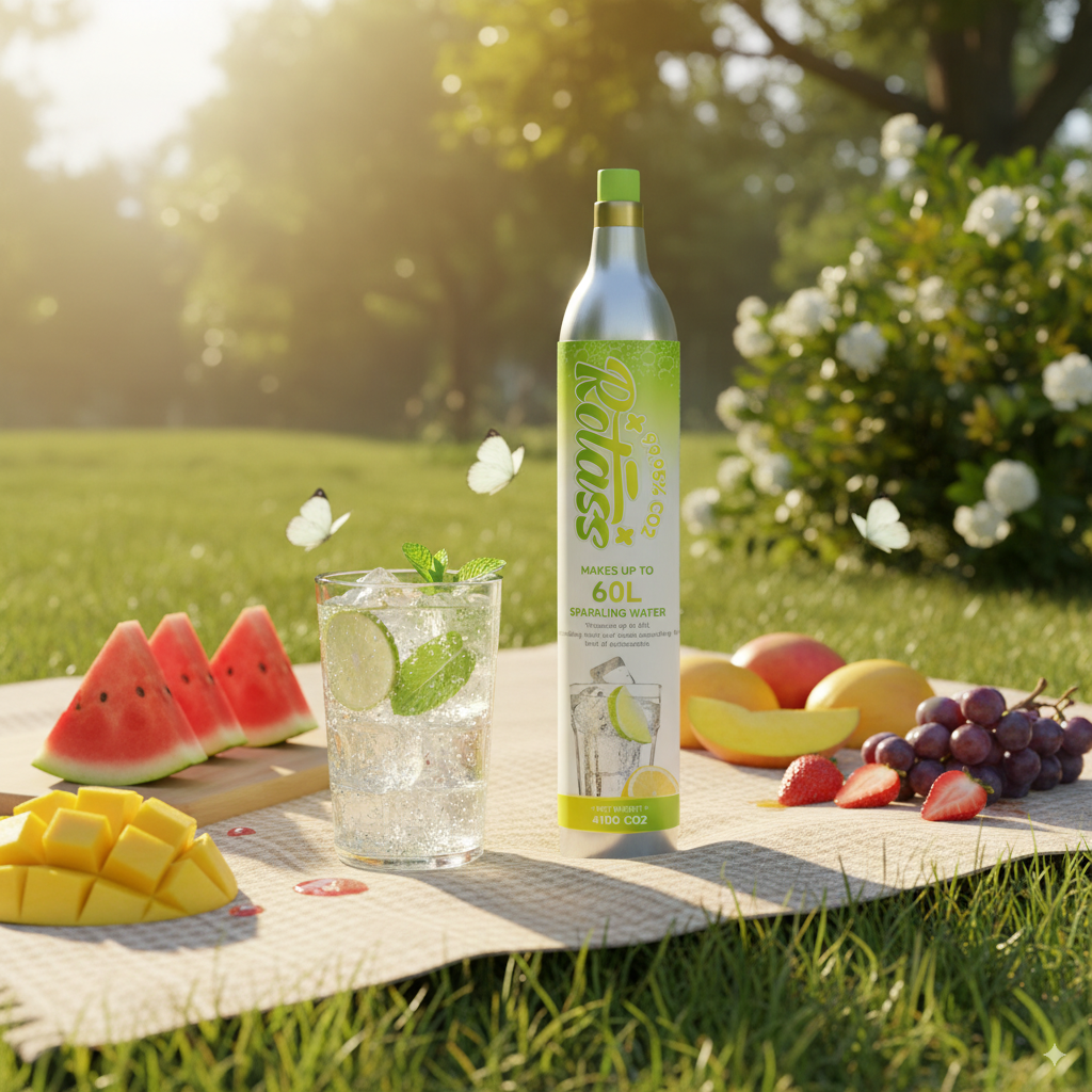 Rotass 0.6L CO₂ Cylinder for Soda Makers and Sparkling Water