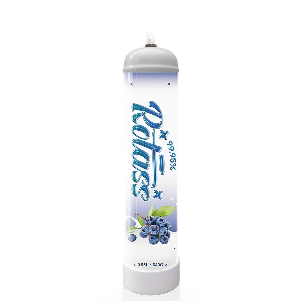 Rotass Flavor Nitrous Oxide Tank Whipped Cream Cylinders 0.95L 99.95% Pure N2O Tank 640G Whipped Cream Cartridges(6 Cylinders)