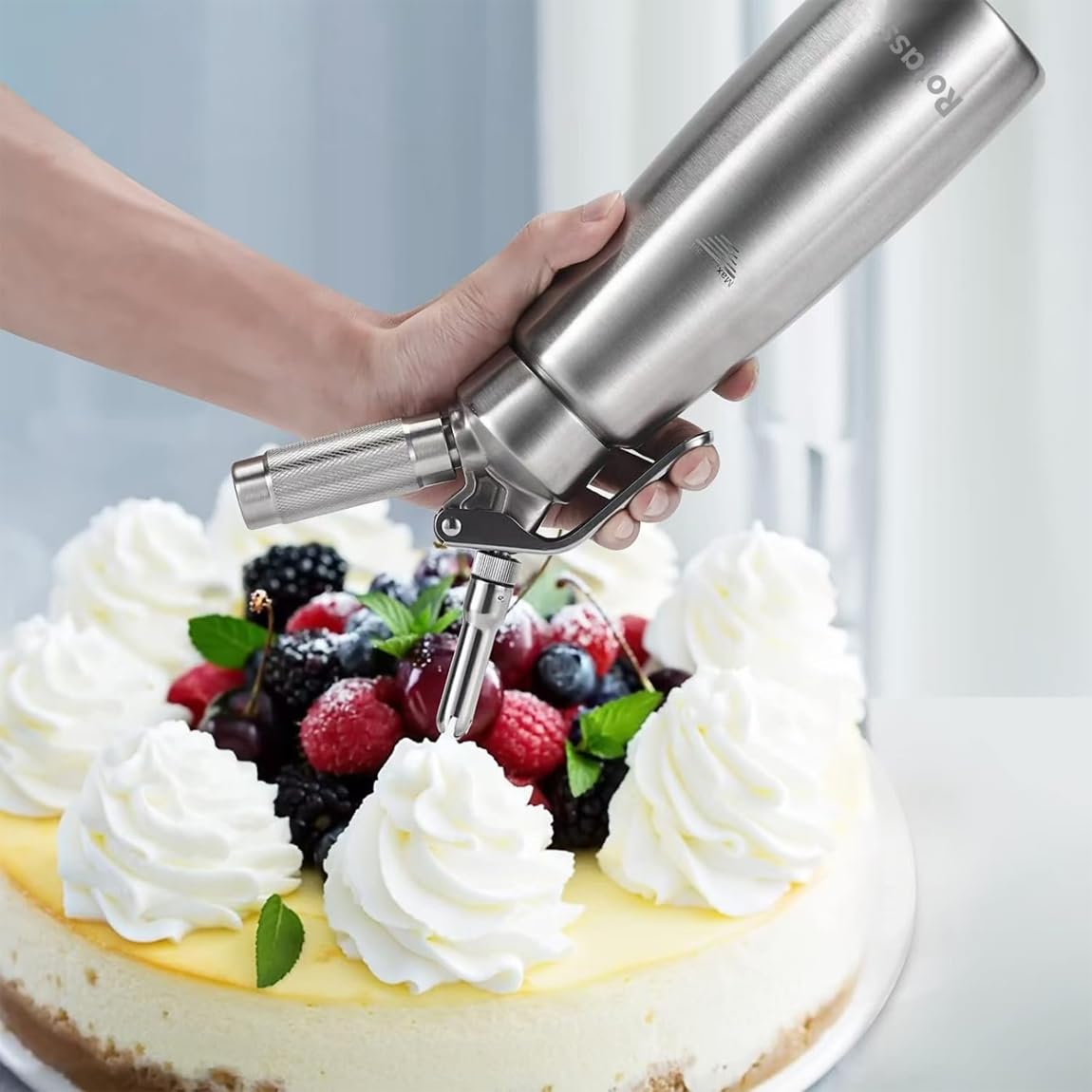 Rotass 500ml Stainless Steel Whipped Cream Dispenser