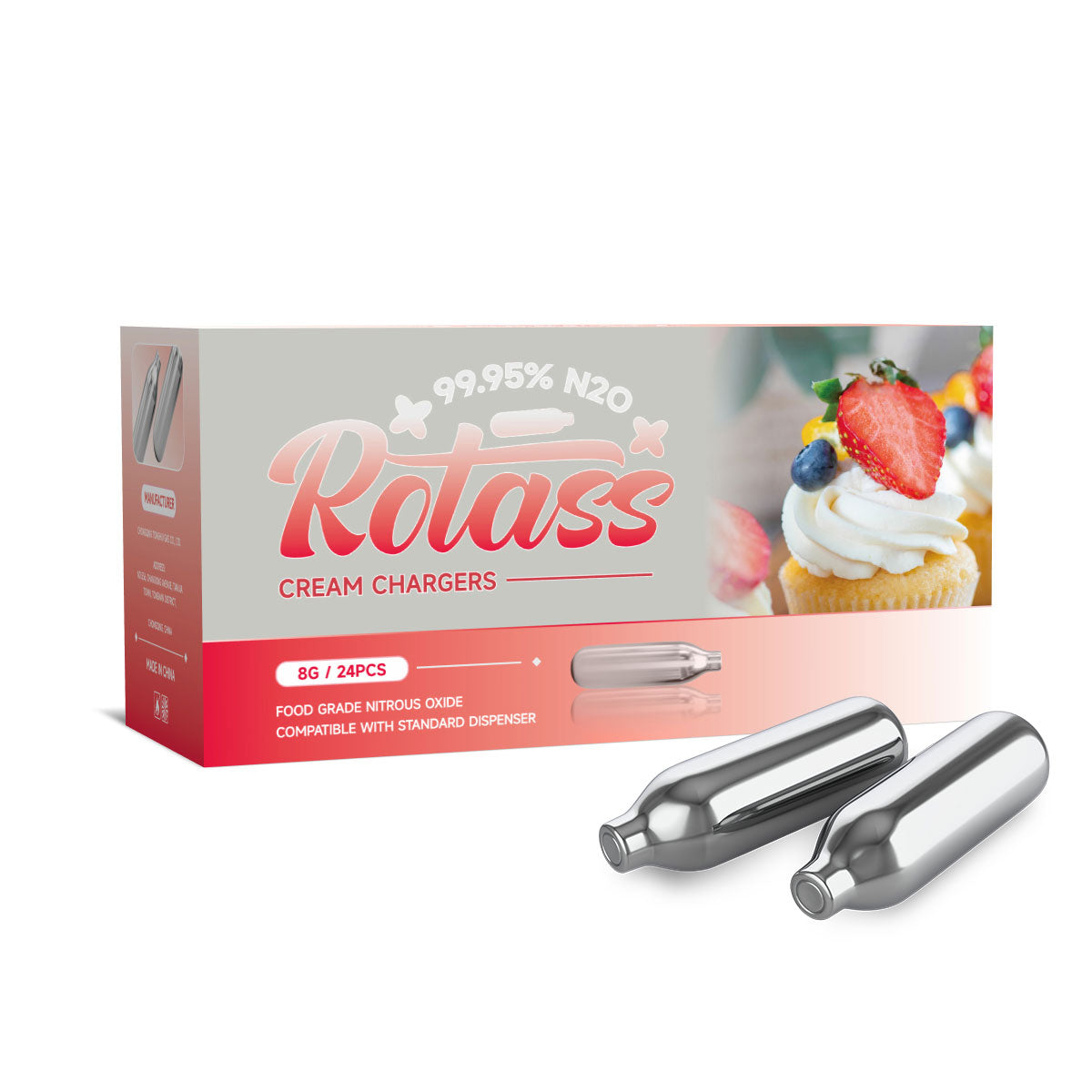 8G Cream Chargers | Rotass（Single box packaging）